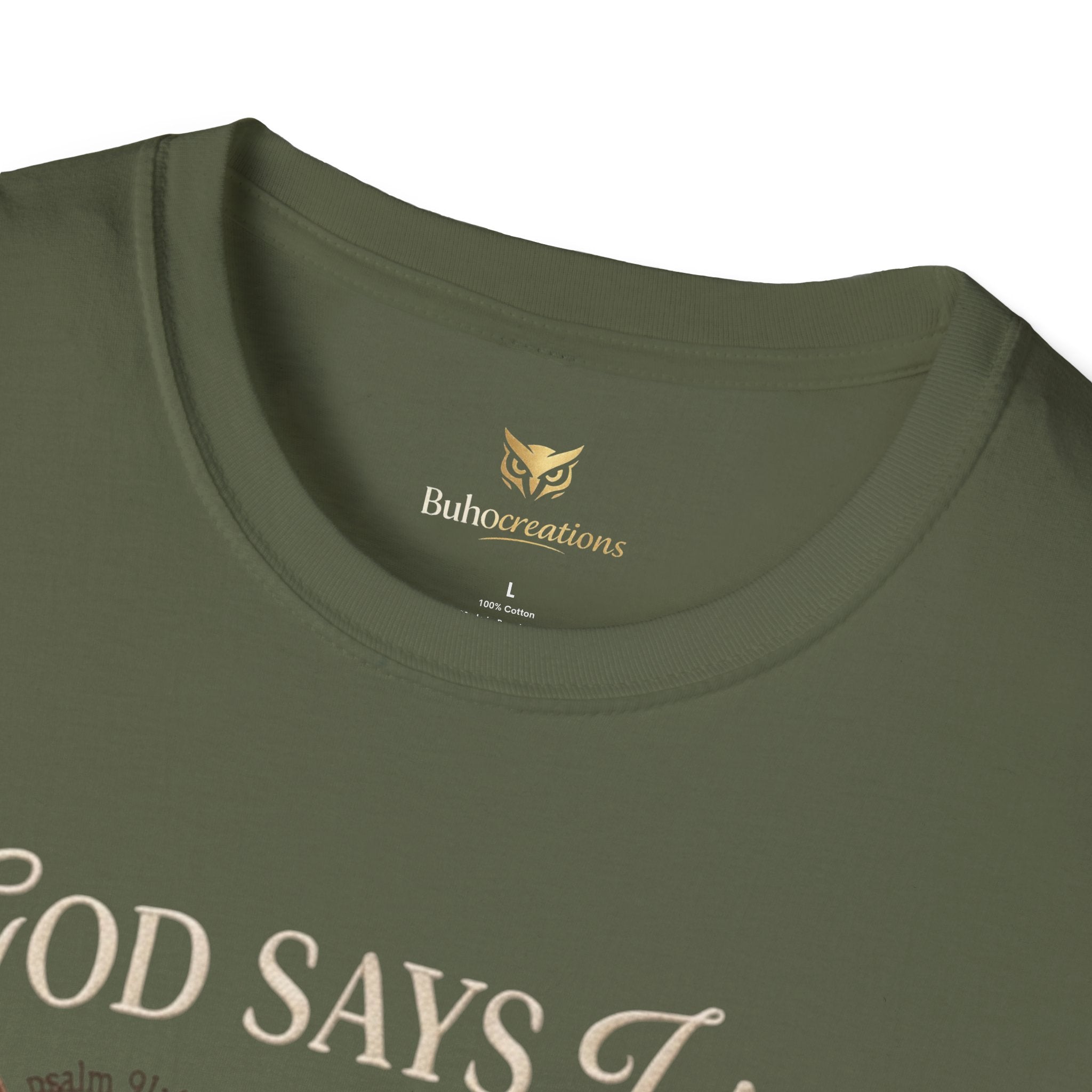 Bow Collection T‑Shirt — "God Says I Am" Inspirational Graphic Tee
