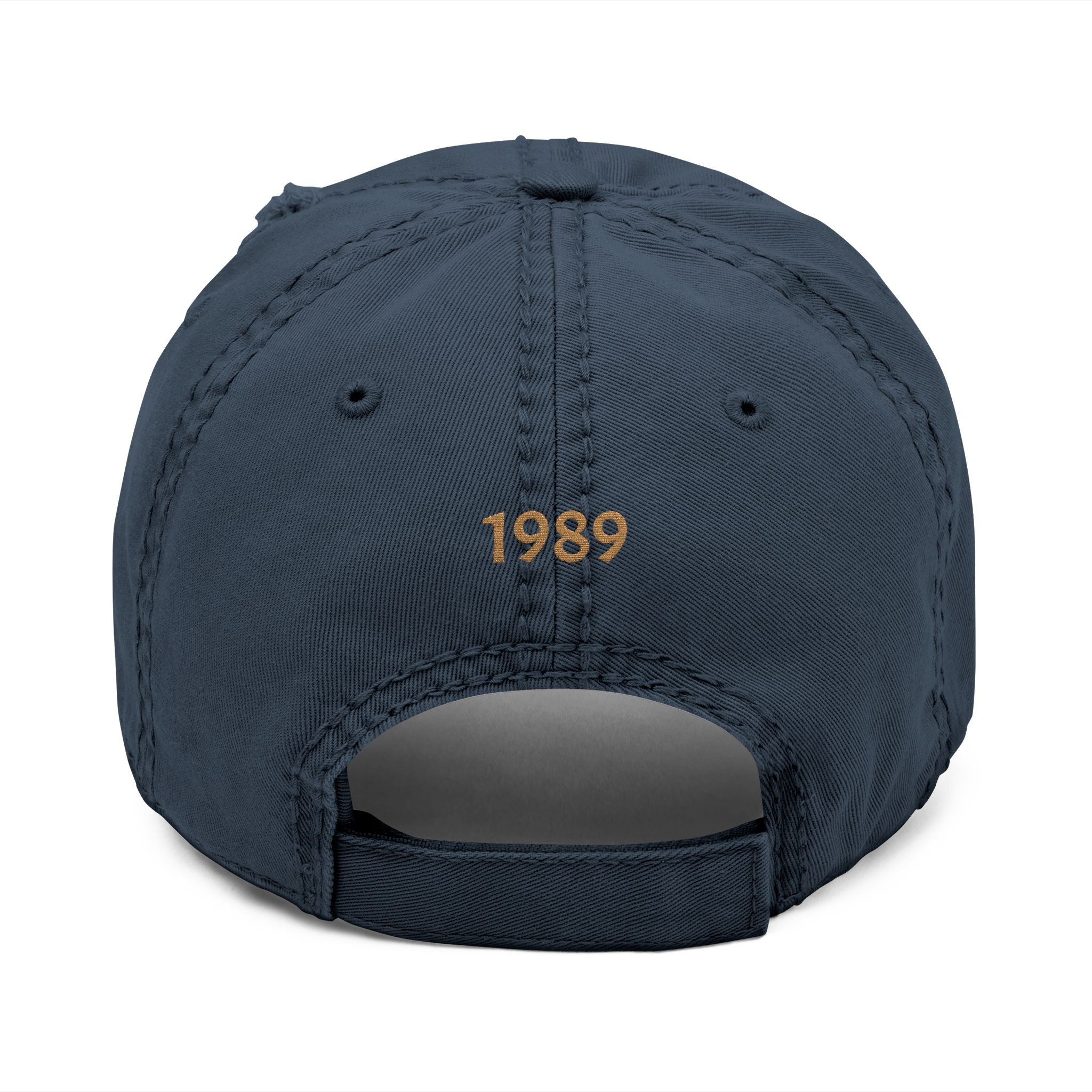 Embroidered Distressed Dad Hat – MCMLXXXIX (1989) Vintage Baseball Cap