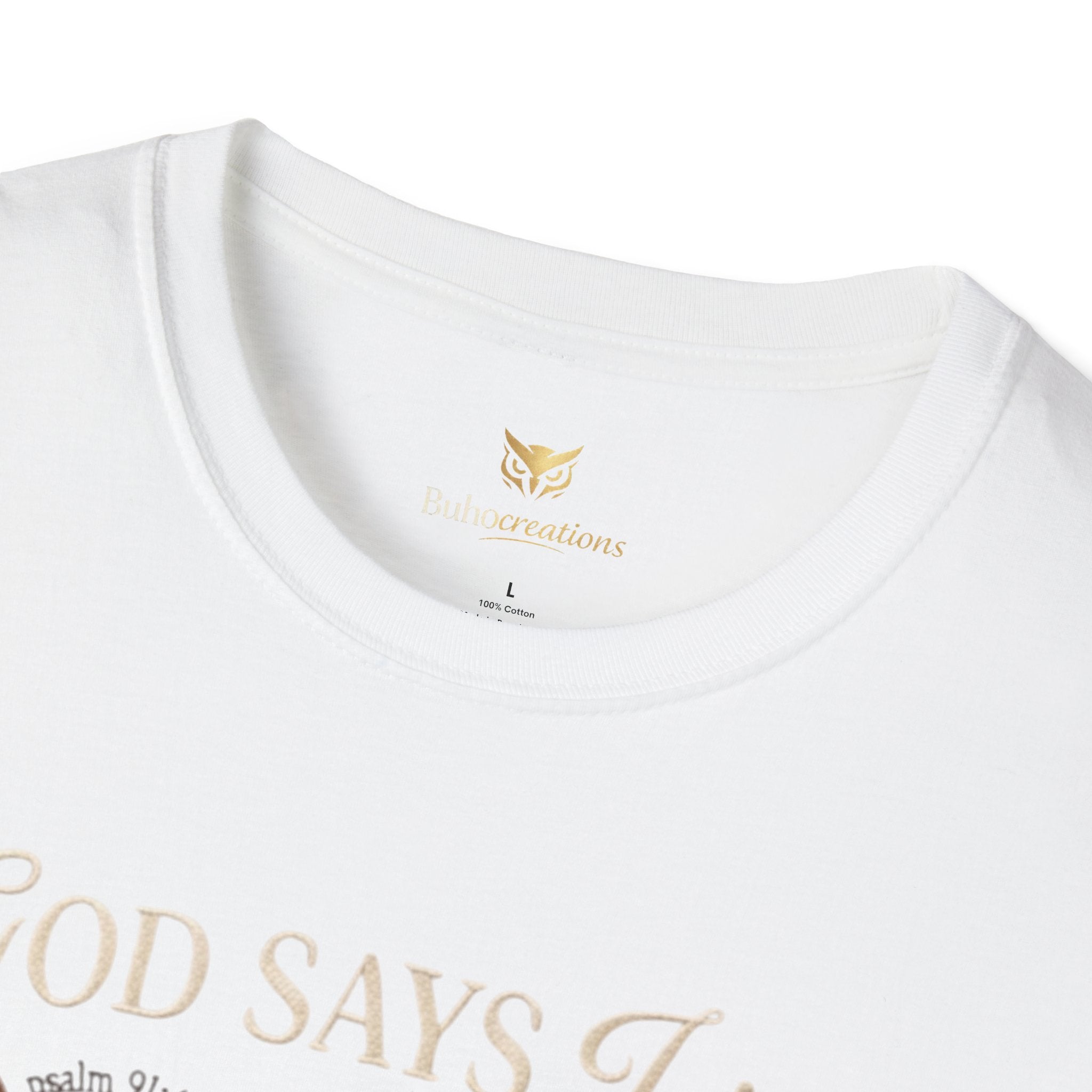 Bow Collection T‑Shirt — "God Says I Am" Inspirational Graphic Tee