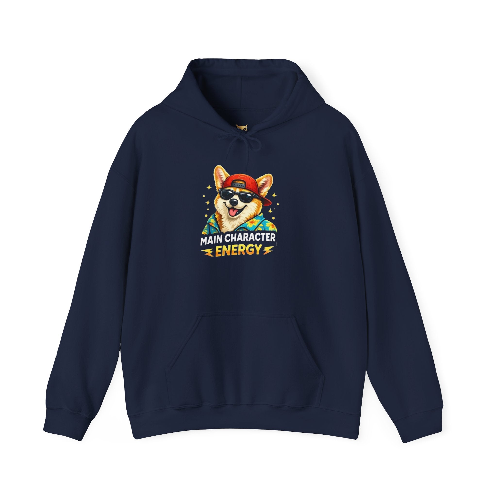 Corgi Summer Vibes Hoodie — "Energy" Animal Squad Graphic