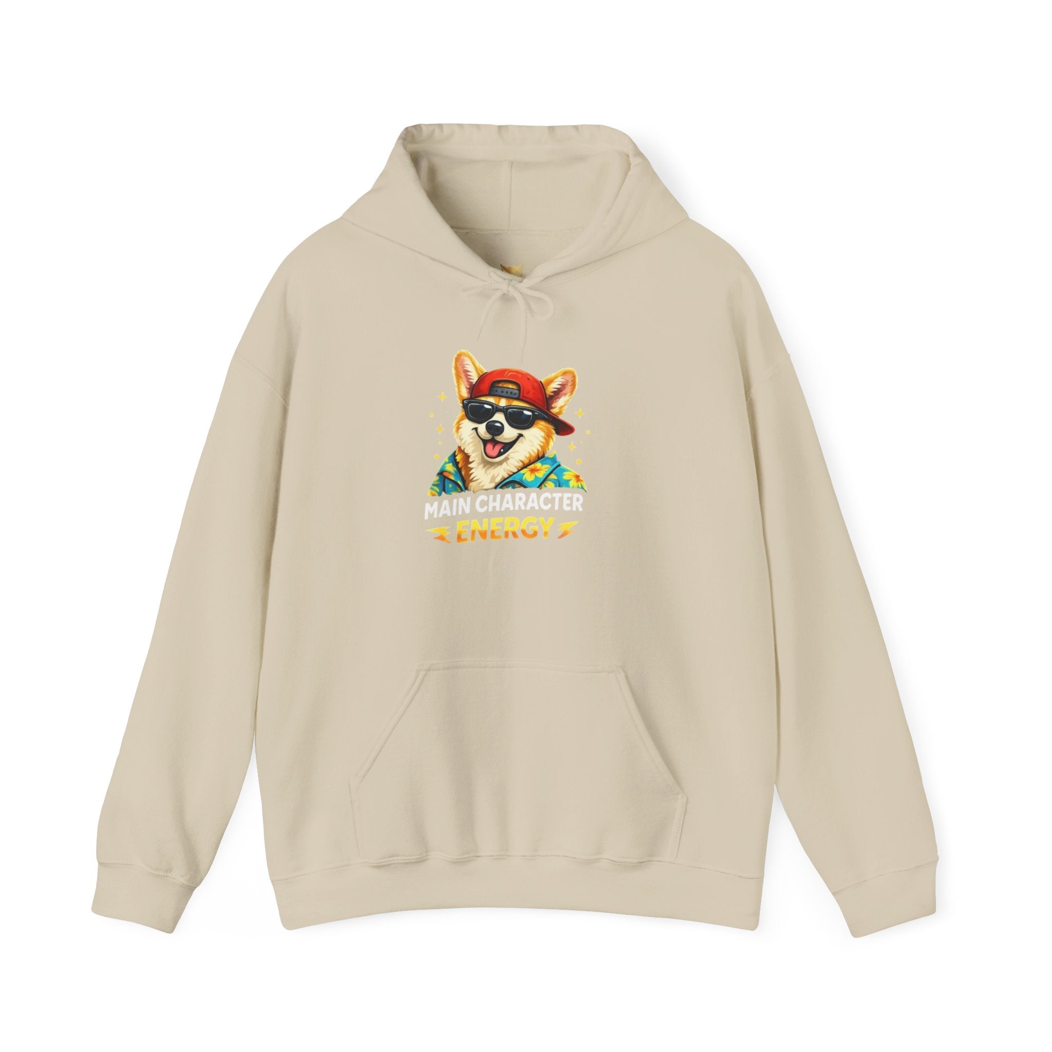 Corgi Summer Vibes Hoodie — "Energy" Animal Squad Graphic
