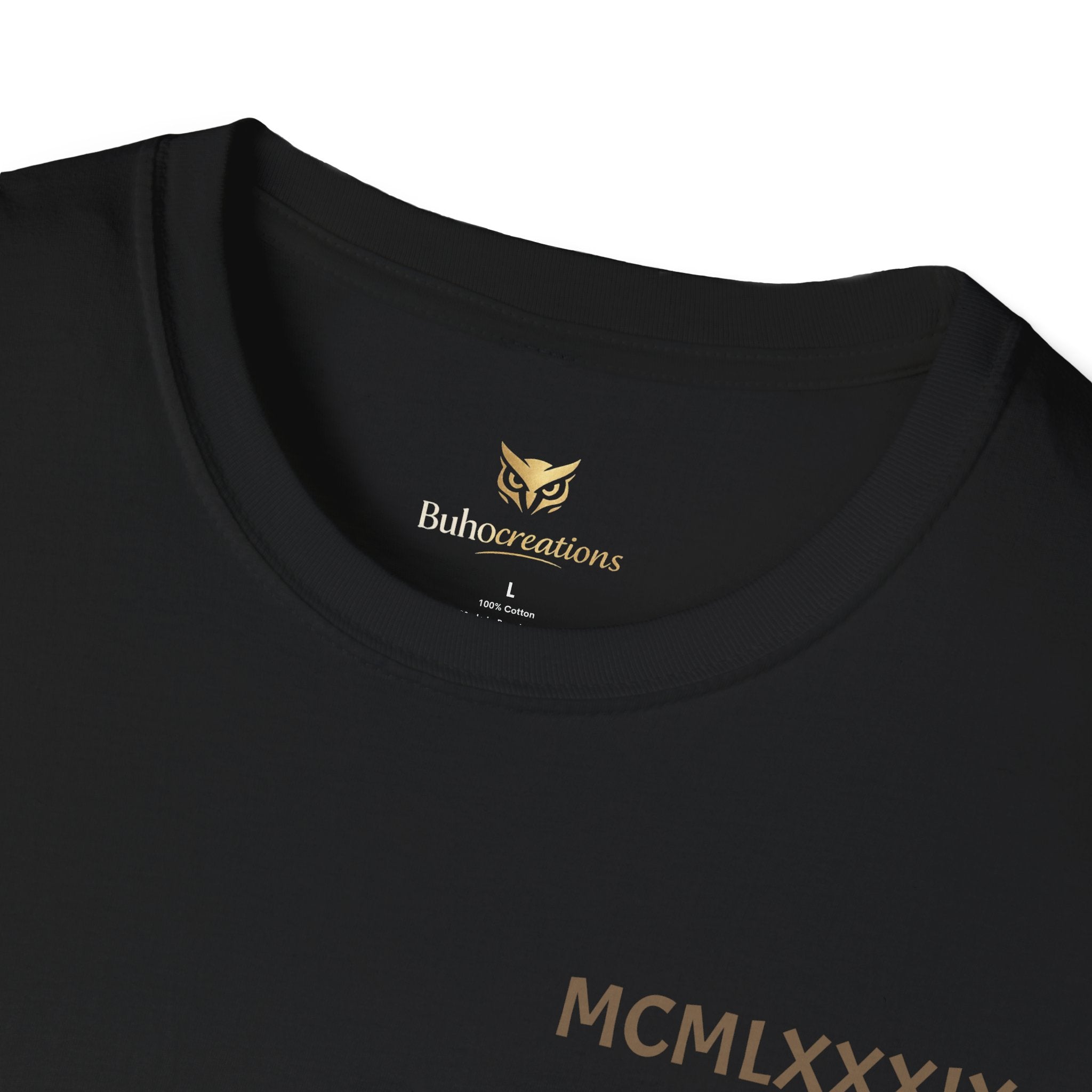 Roman Numeral Tee — "MCMLXXXIX" Minimal Chest Print T-Shirt