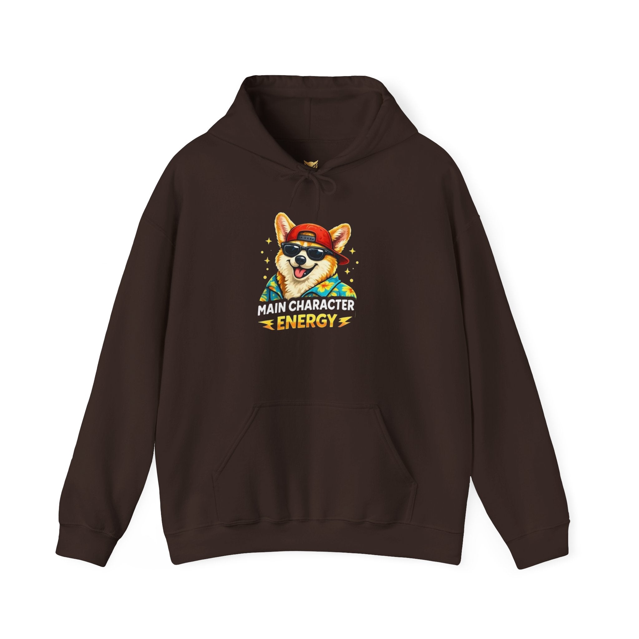 Corgi Summer Vibes Hoodie — "Energy" Animal Squad Graphic