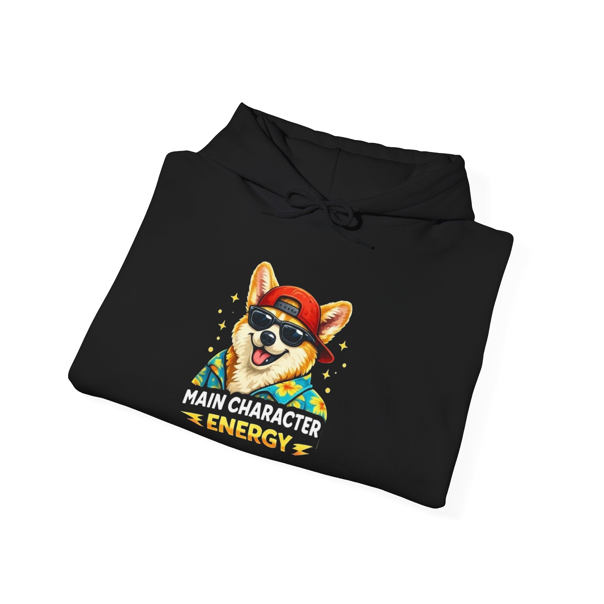 Corgi Summer Vibes Hoodie — "Energy" Animal Squad Graphic