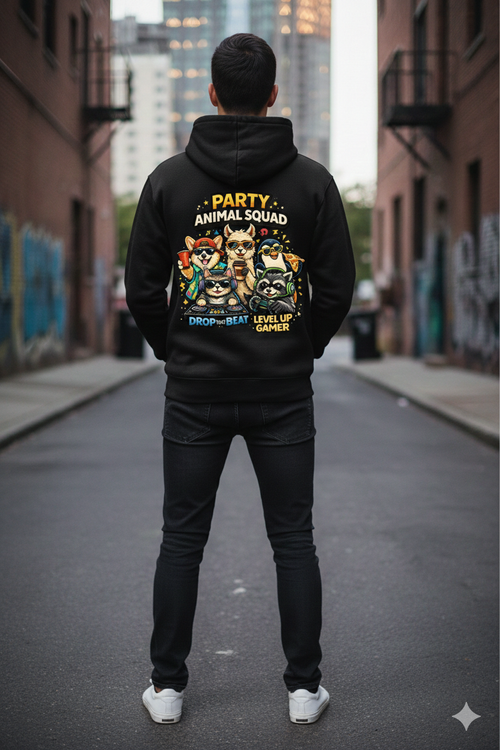 Corgi Summer Vibes Hoodie — "Energy" Animal Squad Graphic