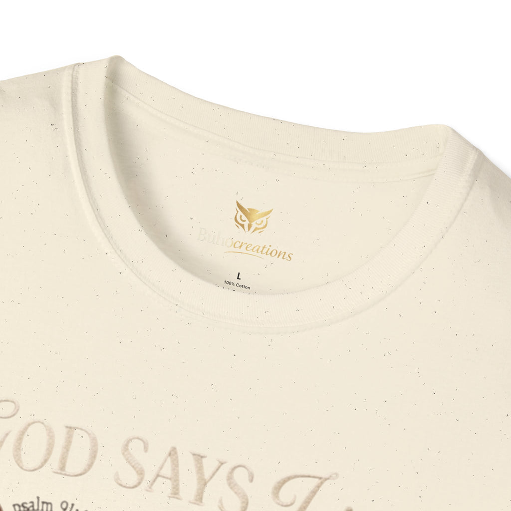 Bow Collection T‑Shirt — "God Says I Am" Inspirational Graphic Tee